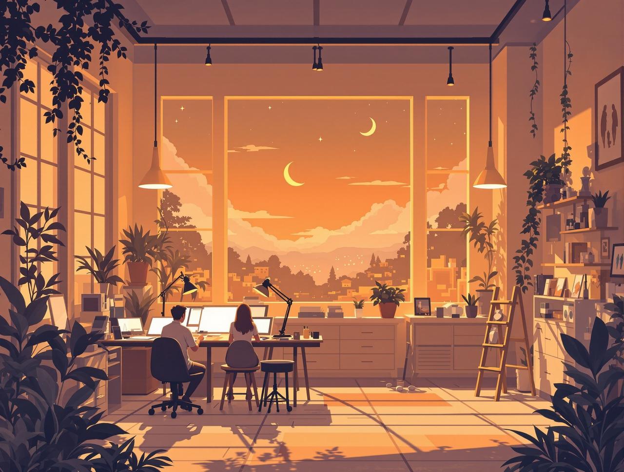 红果免费短剧在线看创作团队工作场景